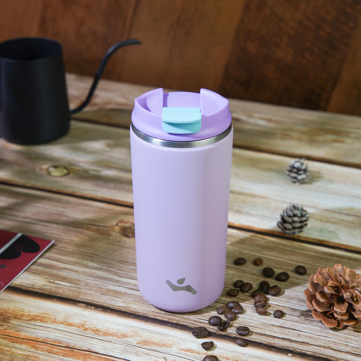 16oz Insulated Stainless Travel Coffee Mug with Lid O161
