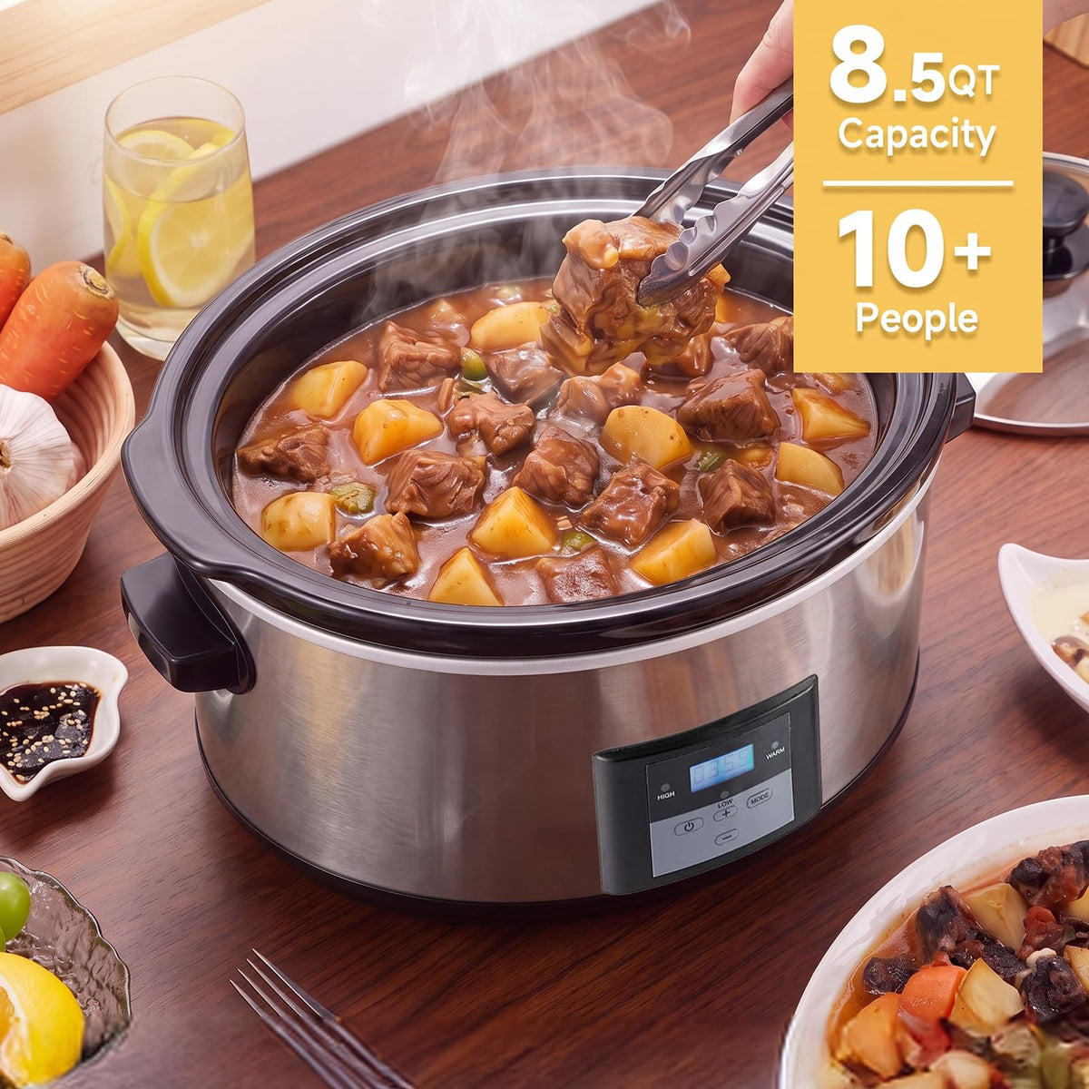 8.5 Qt Slow Cooker with Timer F3250