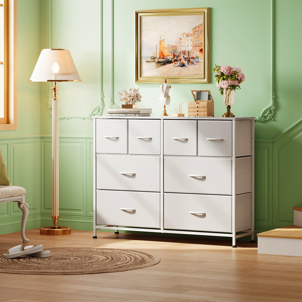 White 8 Drawer Dresser G823972