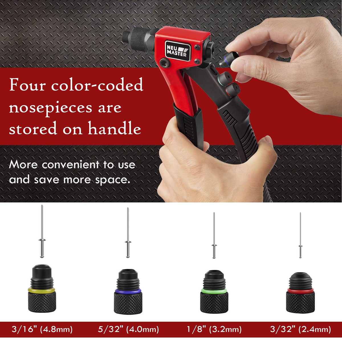 Rivet Gun Tool Kit with 200 Rivets N75824