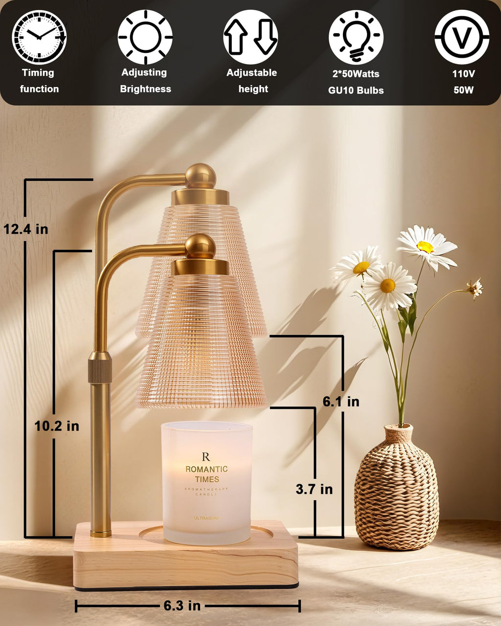Candle Warmer Lamp with Timer U84771