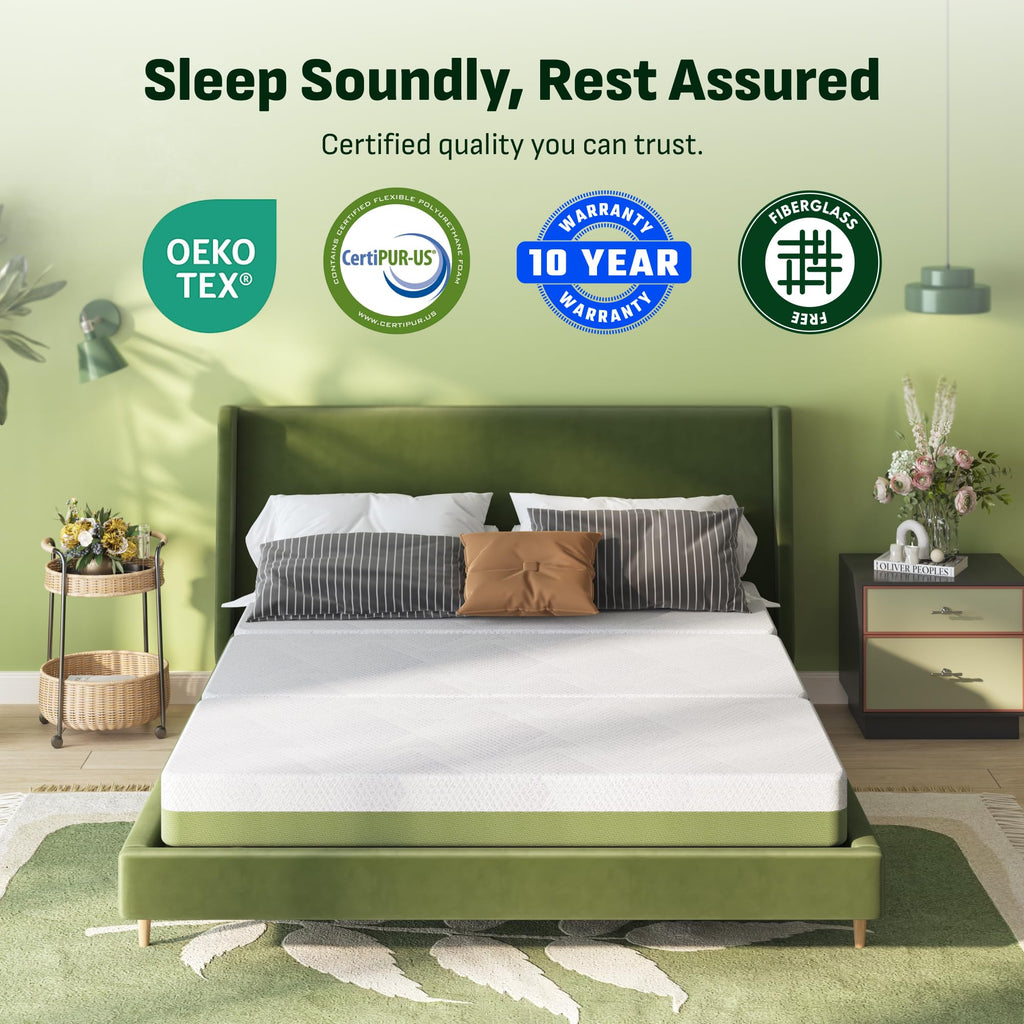 Tri-Fold Mattress Full 6 Inch Memory Foam I814409