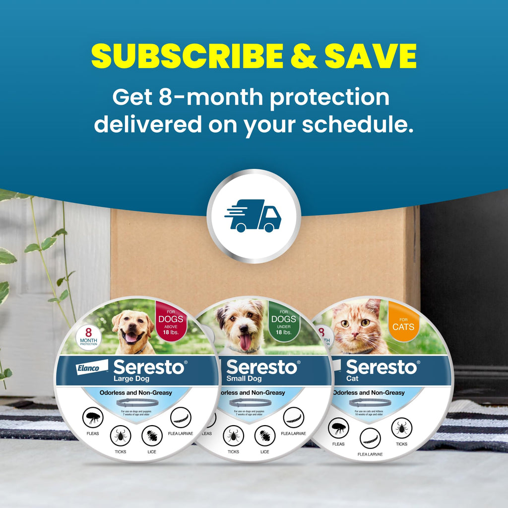 8-Month Flea & Tick Collar for Large Dogs Over 18 lbs O51603