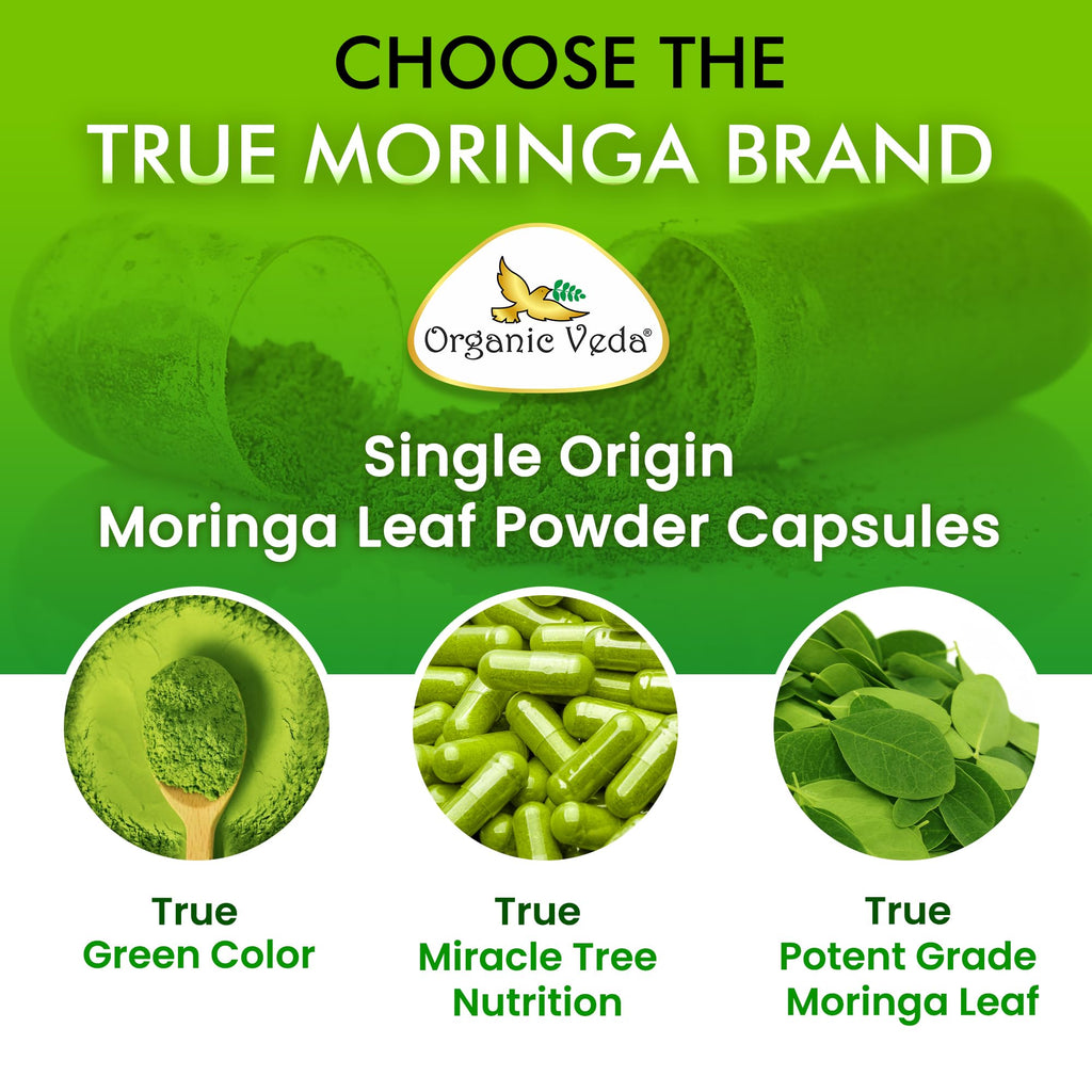 1000mg Organic Moringa Capsule 120 Vegan Capsule C6315