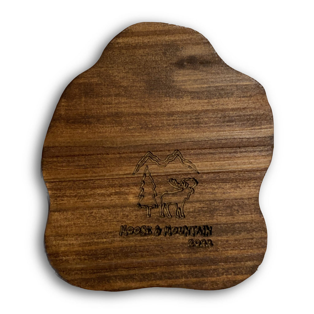 Coaster Set of 4 Handmade Wood with EPOXY Inlay K660746