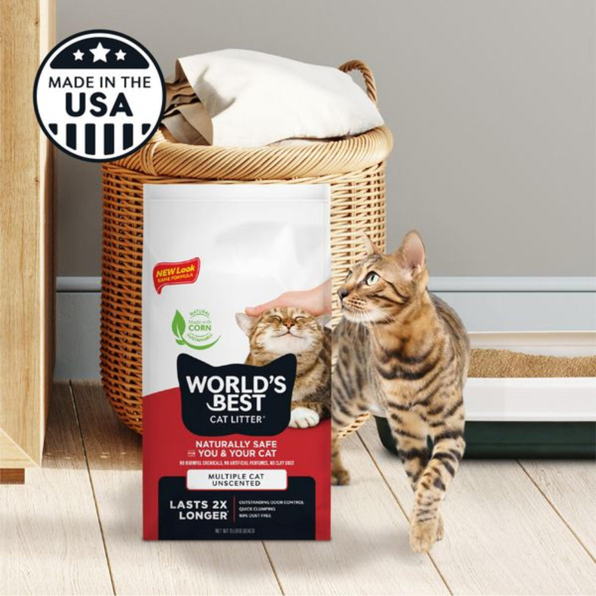 Unscented Cat Litter 15 lb Bag E954015