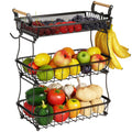 3 Tier Fruit Basket with 2 Banana Hangers J722889