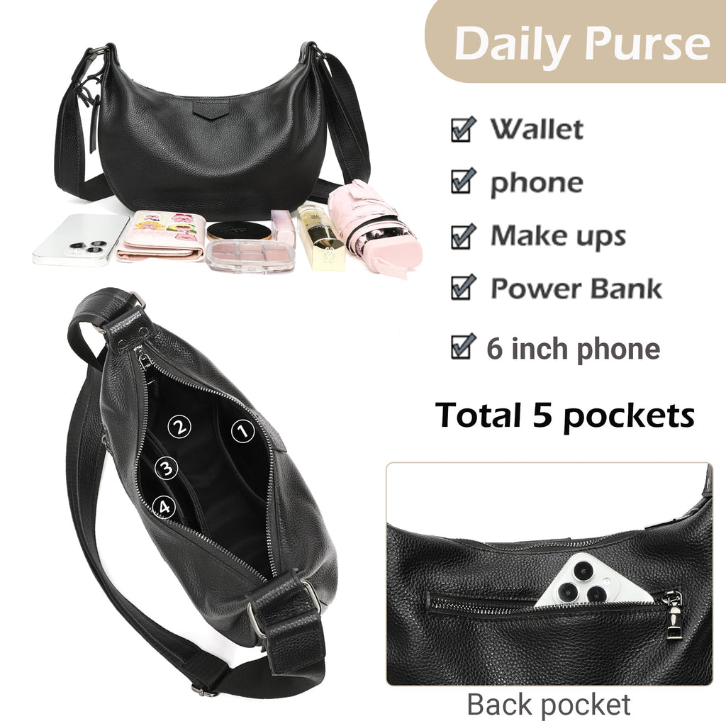 Genuine Leather Crossbody Shoulder Handbag A4762