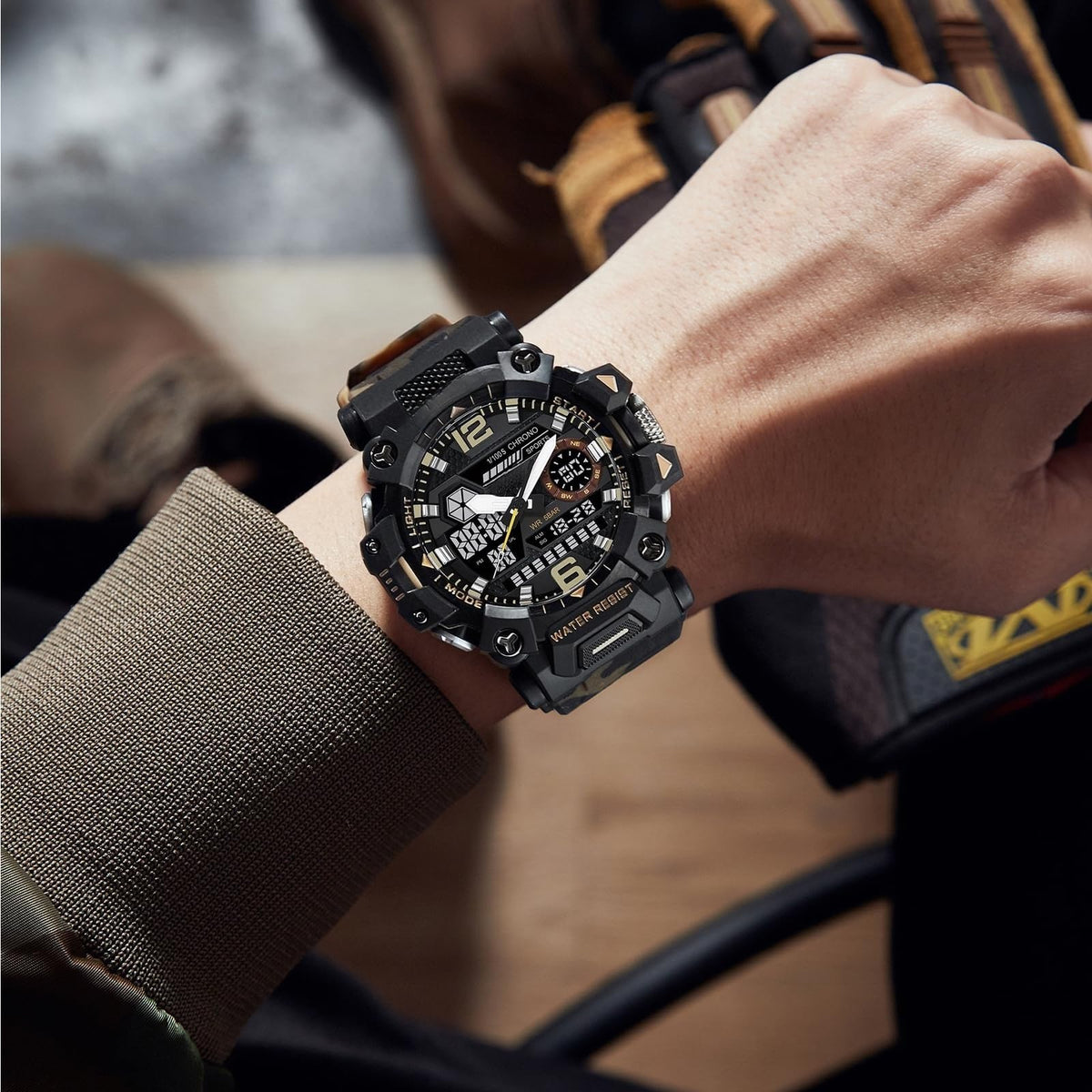 Water Resistant LED Digital Wrist Watch B878