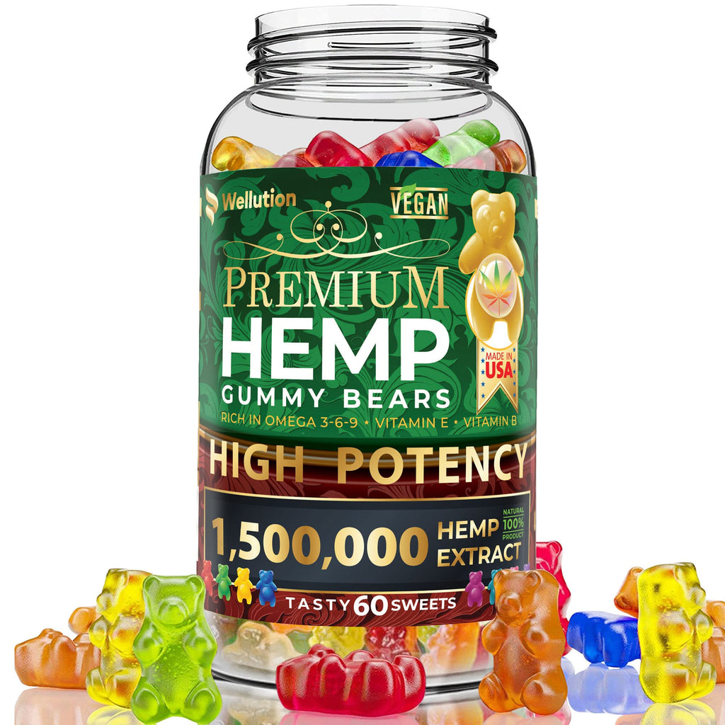 Hemp Gummies 1,500,000 MCG Gluten Free 60ct F77690