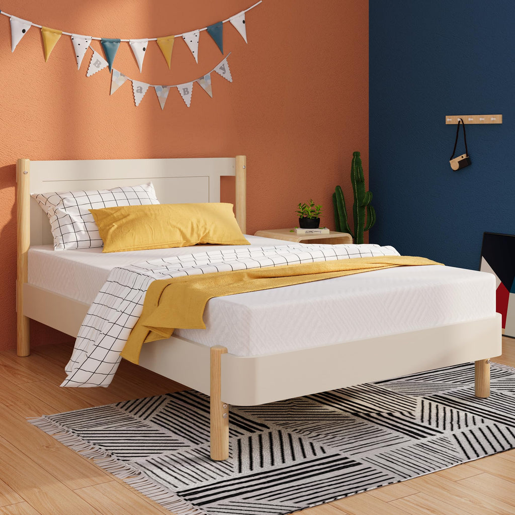 Twin 5 Inch Green Tea Gel Memory Foam Mattress S754932