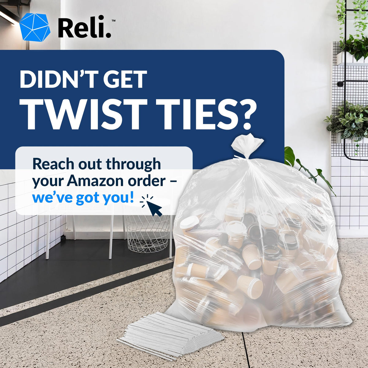 65 Gallon Heavy Duty Trash Bags N4821