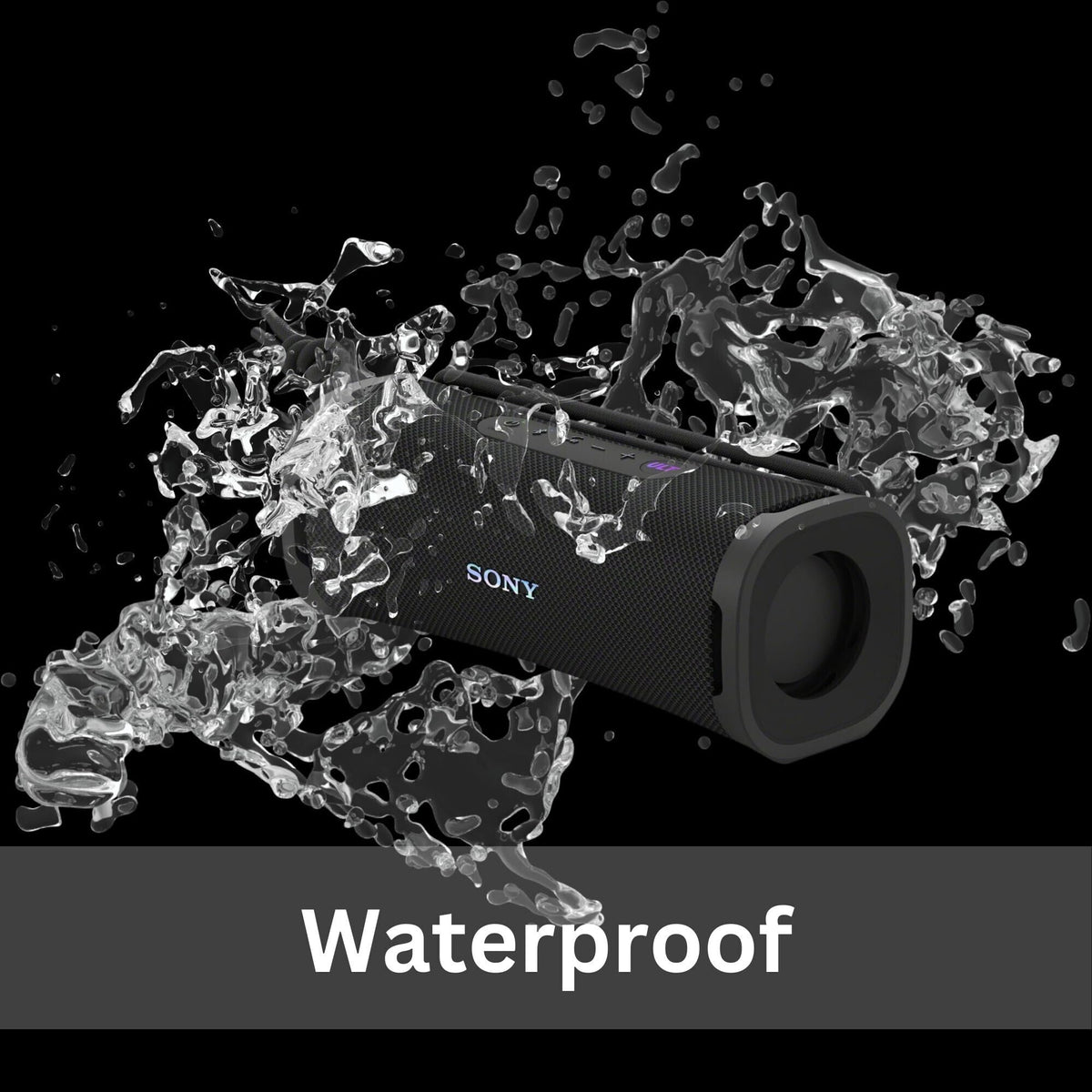 Black 2-Pack Portable Bluetooth Speaker F6956