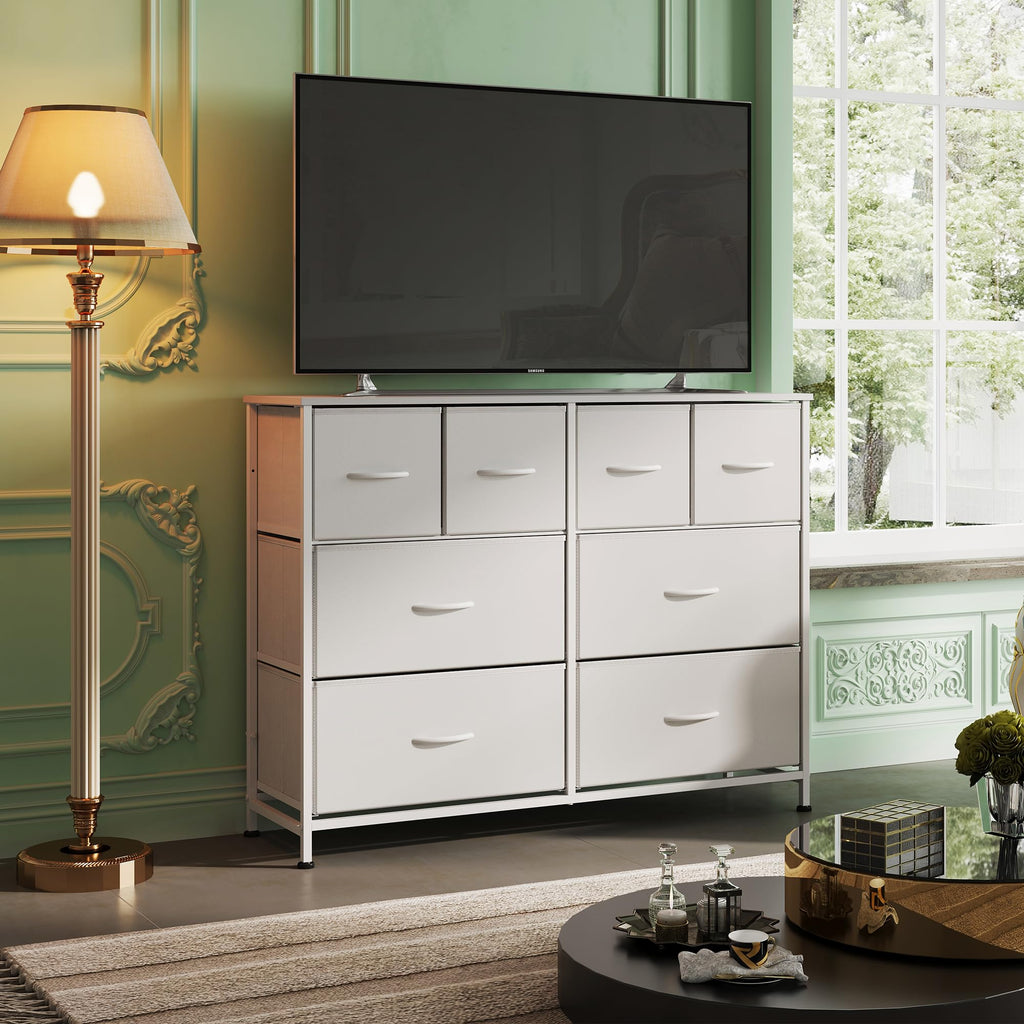 White 8 Drawer Dresser G823972