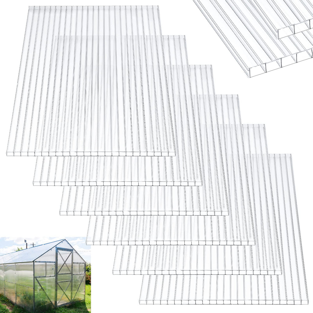 12 Pack Polycarbonate Greenhouse Panels C11455