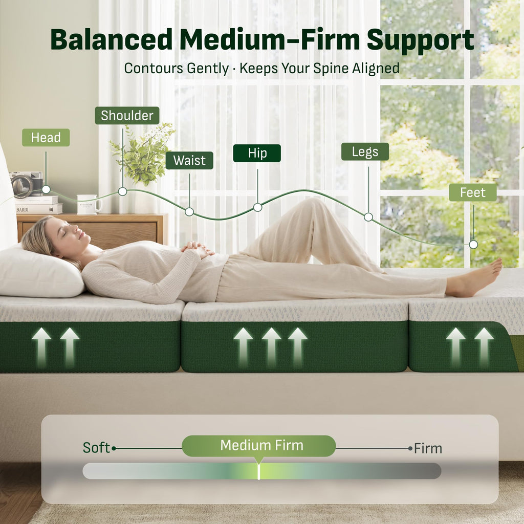 Tri-Fold Mattress Full 6 Inch Memory Foam I814409