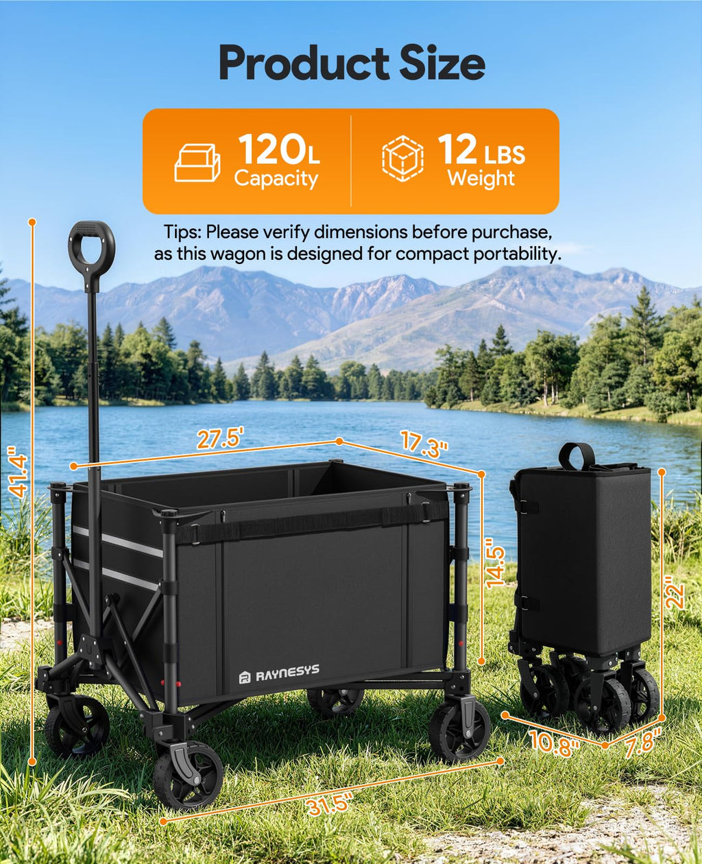 Collapsible Wagon with Wheels B884