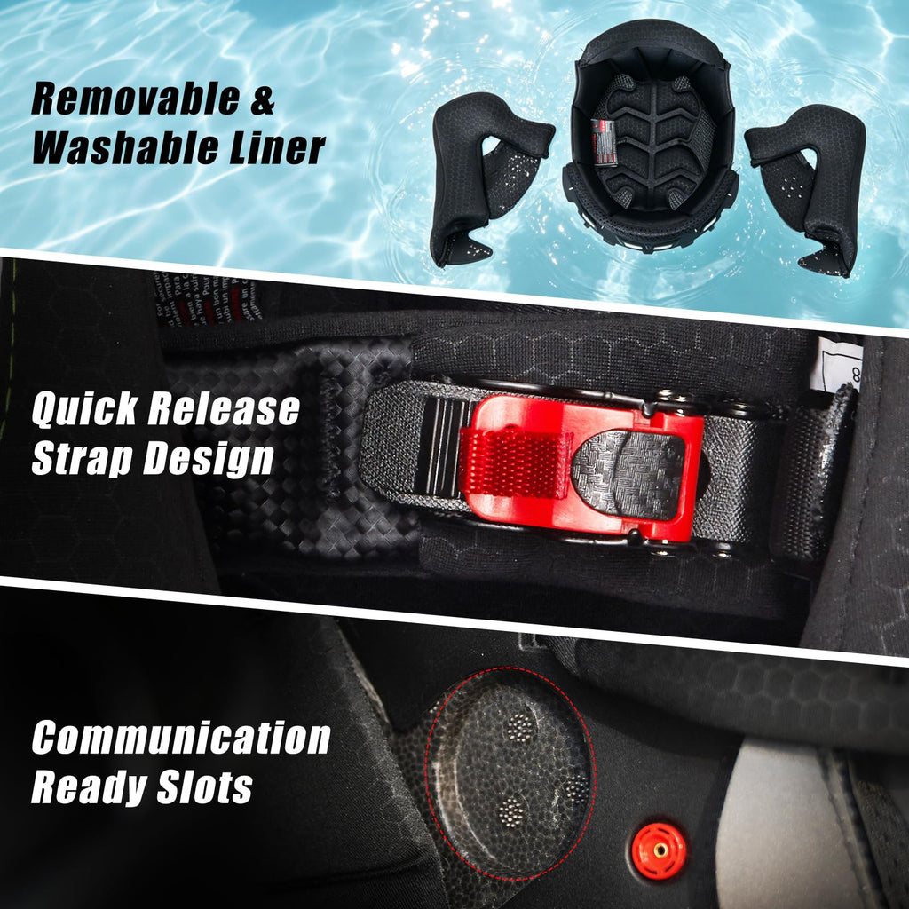 Flip Up Modular Motorcycle Helmet Dual Visor B4860