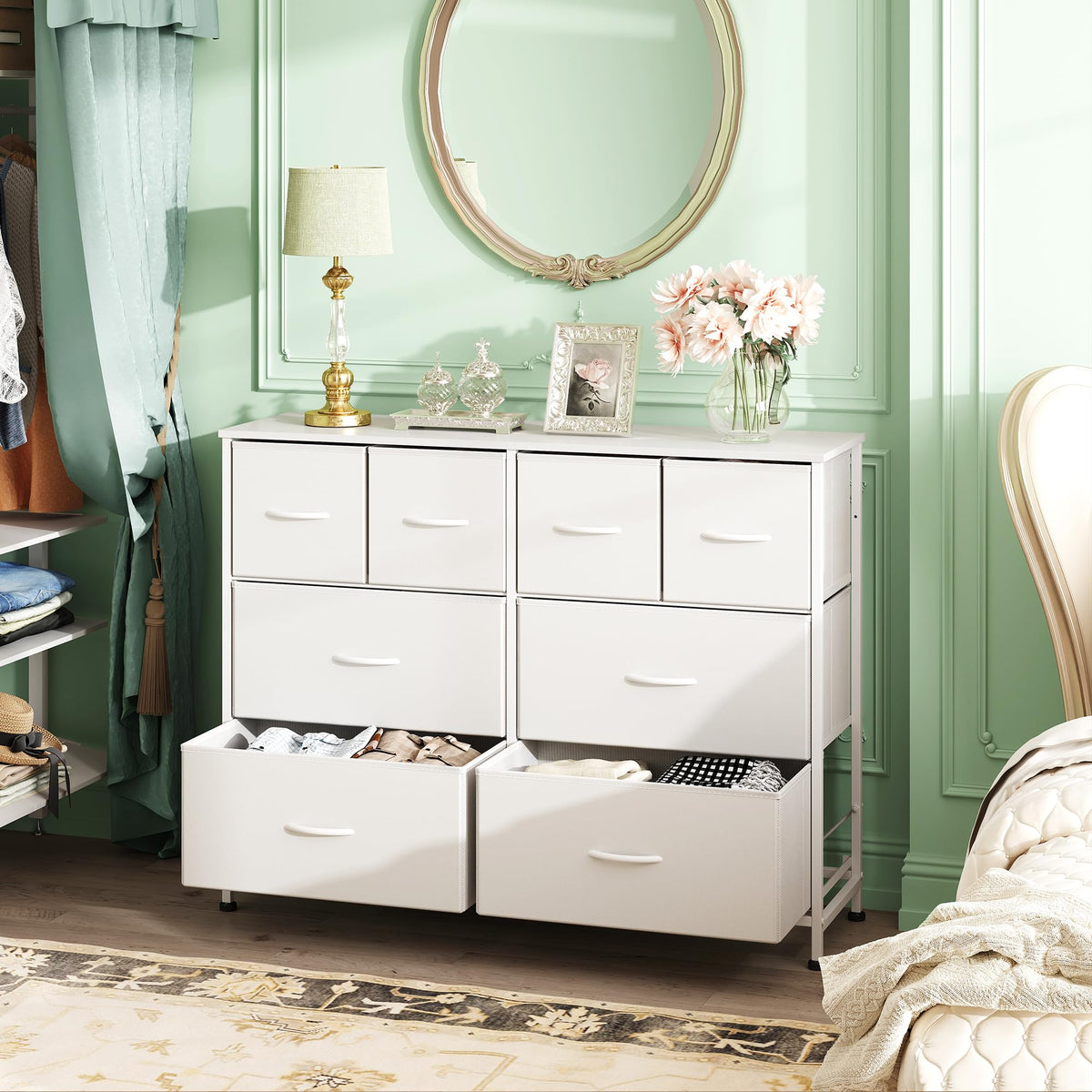 White 8 Drawer Dresser G823972
