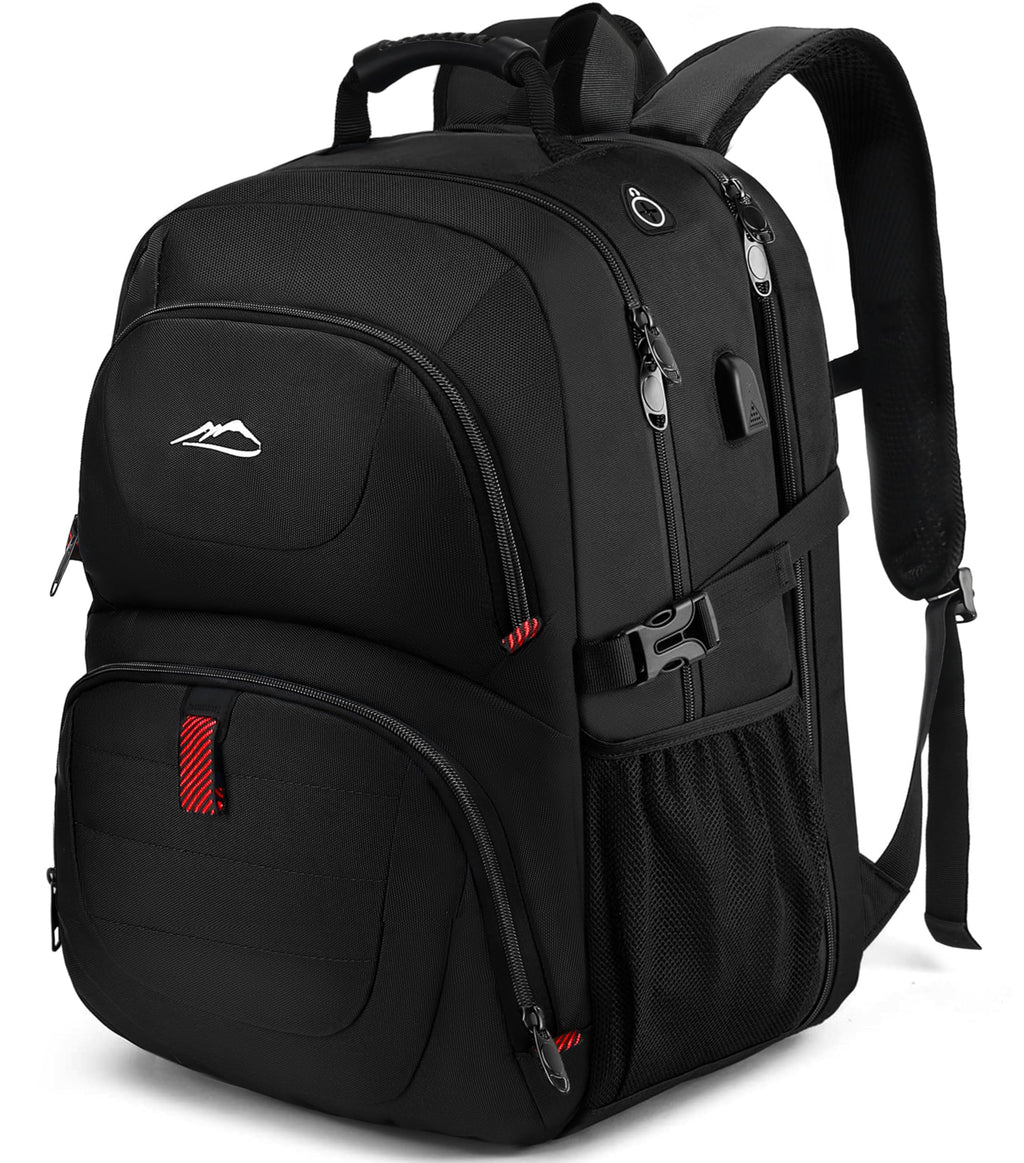 Extra Large Black Laptop Backpack with USB Charging Port H449334