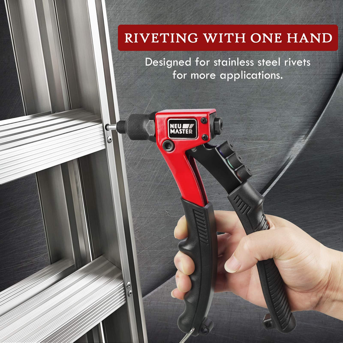 Rivet Gun Tool Kit with 200 Rivets N75824