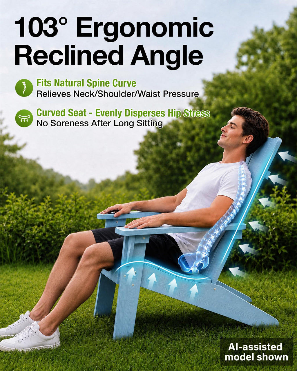 Oversized Adirondack Chair K931