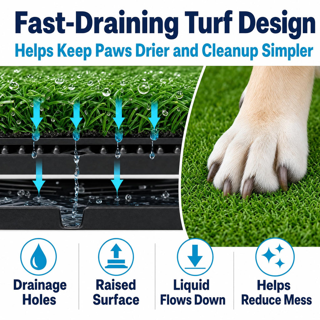 Dog Potty Grass Pads, 2 Pack, 25 x 20 in Turf X7990