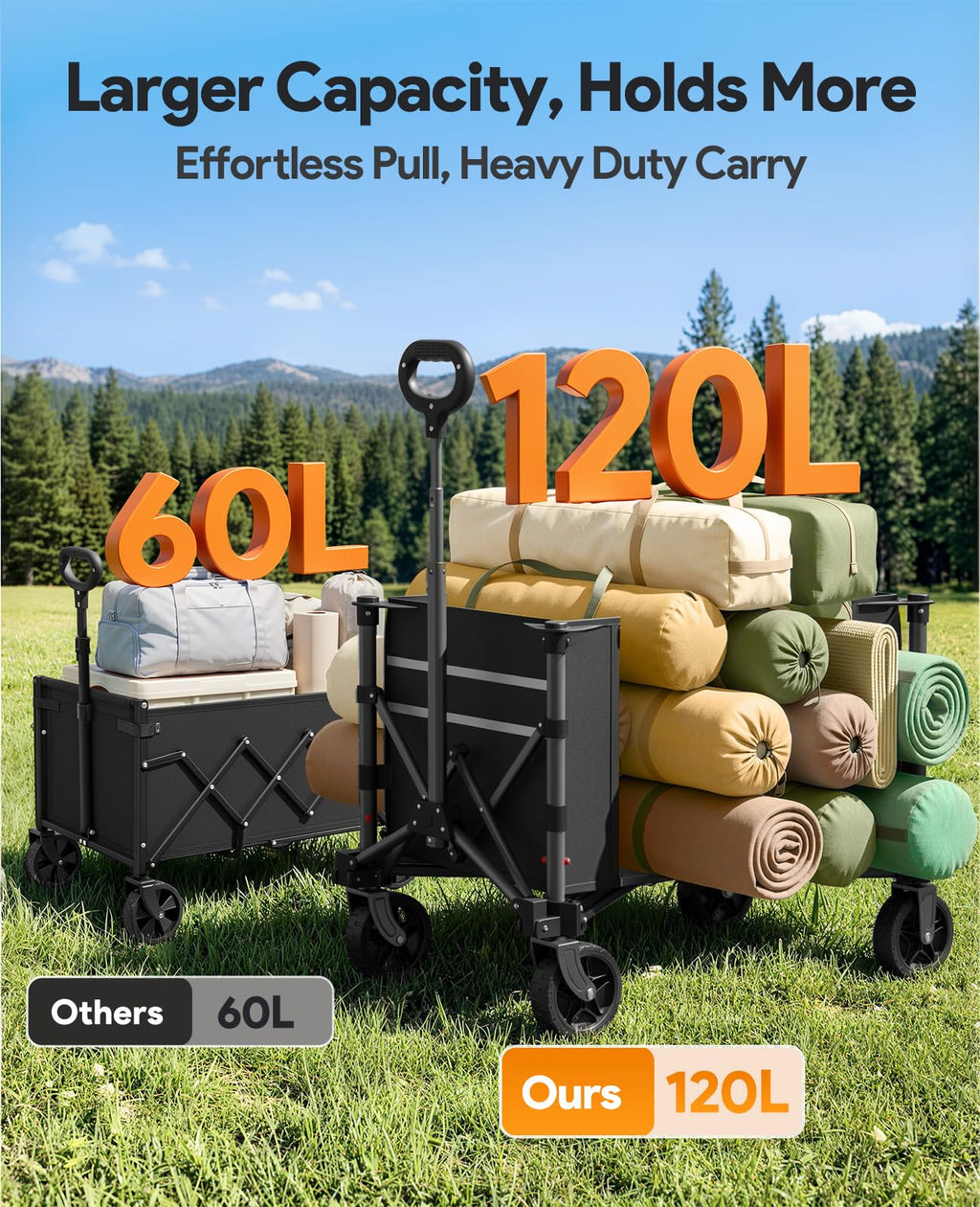 Collapsible Wagon with Wheels B884