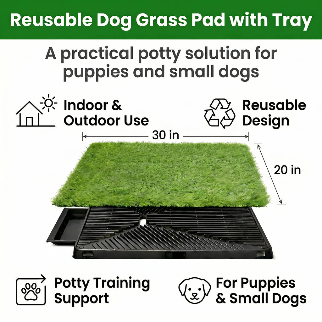 Dog Potty Grass Pads, 2 Pack, 25 x 20 in Turf X7990