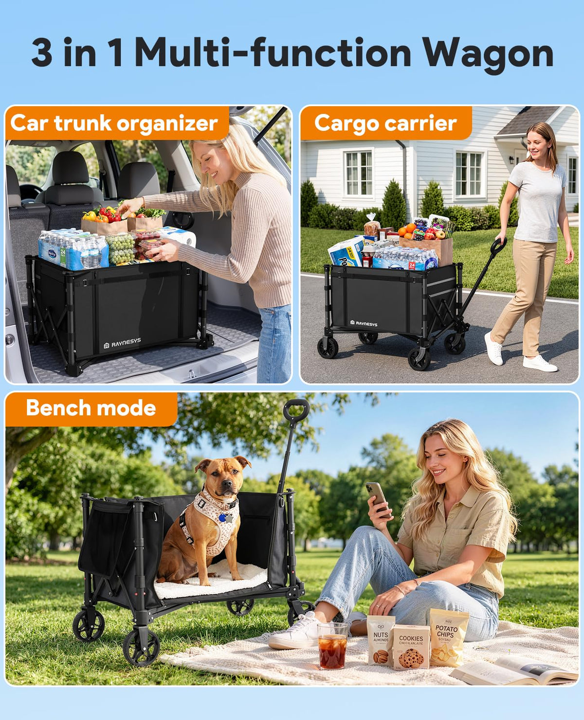 Collapsible Wagon with Wheels B884