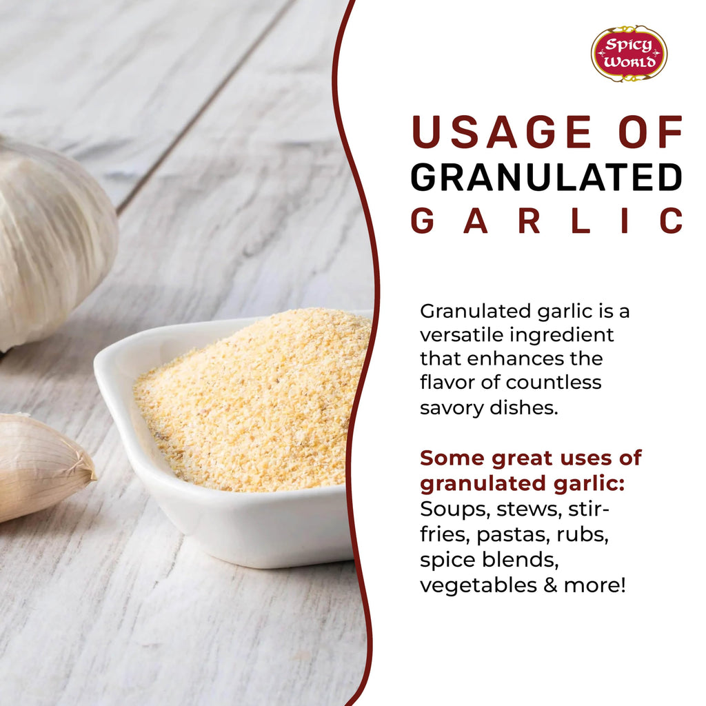 Granulated Garlic 6 LB Jar Gluten Free Non-GMO R527
