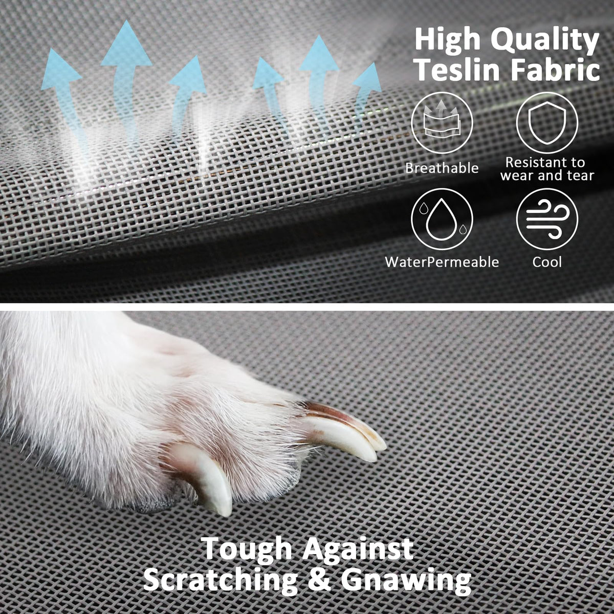 Lightweight Elevated Dog Bed with Cooling Fabric B27408