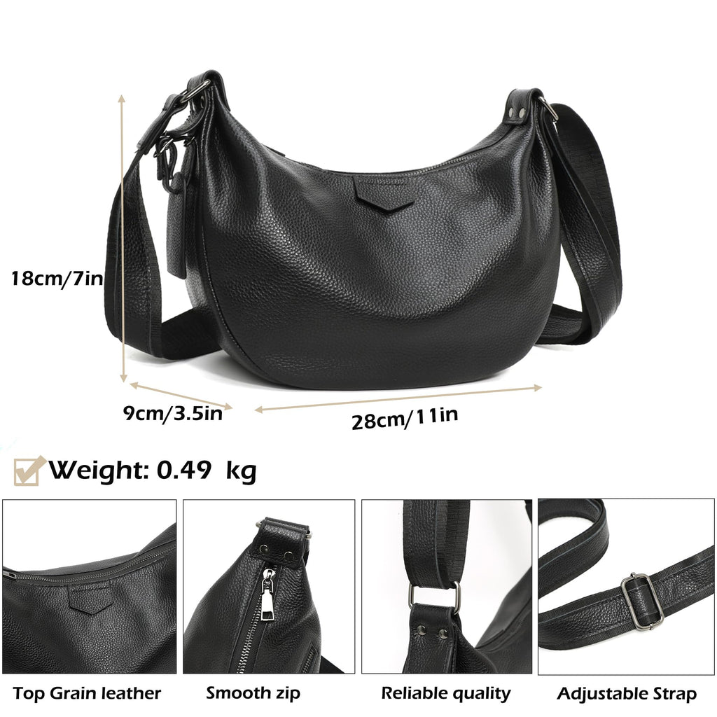Genuine Leather Crossbody Shoulder Handbag A4762