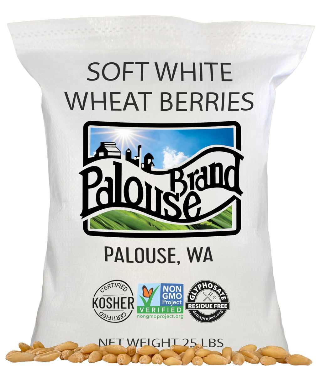 Soft White Wheat Berries 25 LBS Bulk Sproutable Non-GMO Kosher X30135