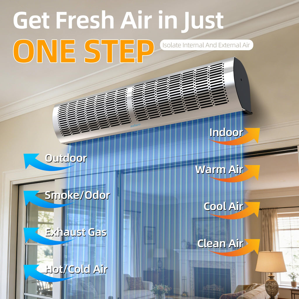 36'' Stainless Steel Wall-Mounted 2-Speed Air Curtain U90737