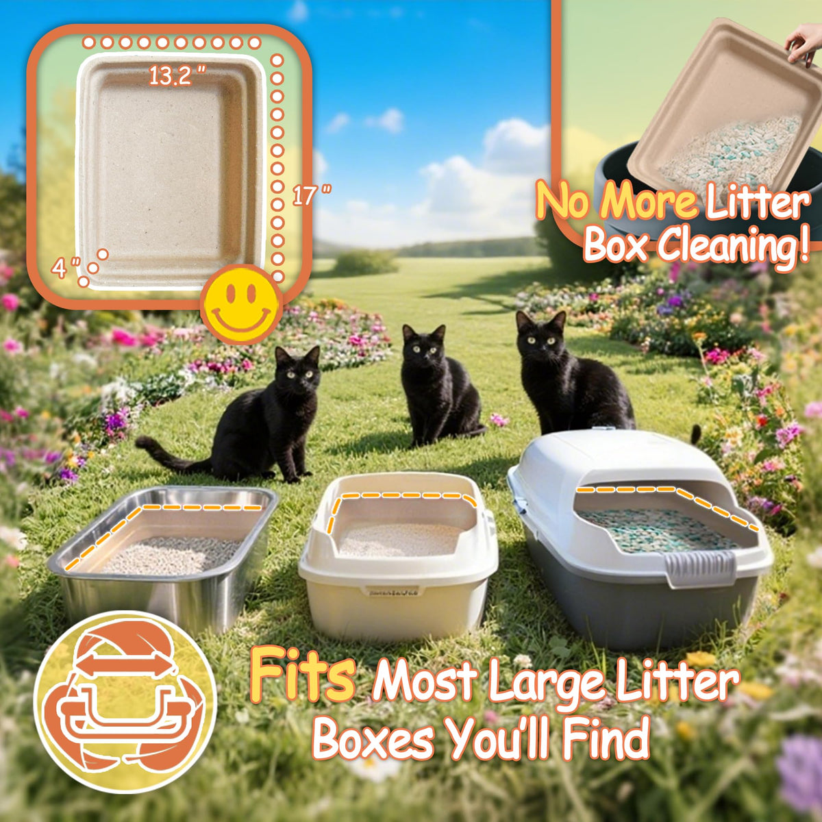 Disposable Litter Boxes for Cats L864026