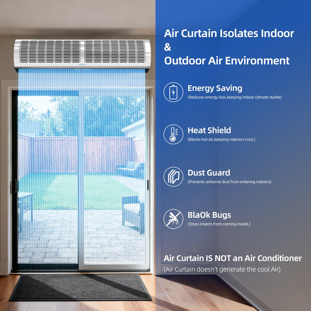 36'' Stainless Steel Wall-Mounted 2-Speed Air Curtain U90737
