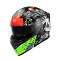 Motorcycle Dual Visor Flip up Modular Full Face Helmet O226