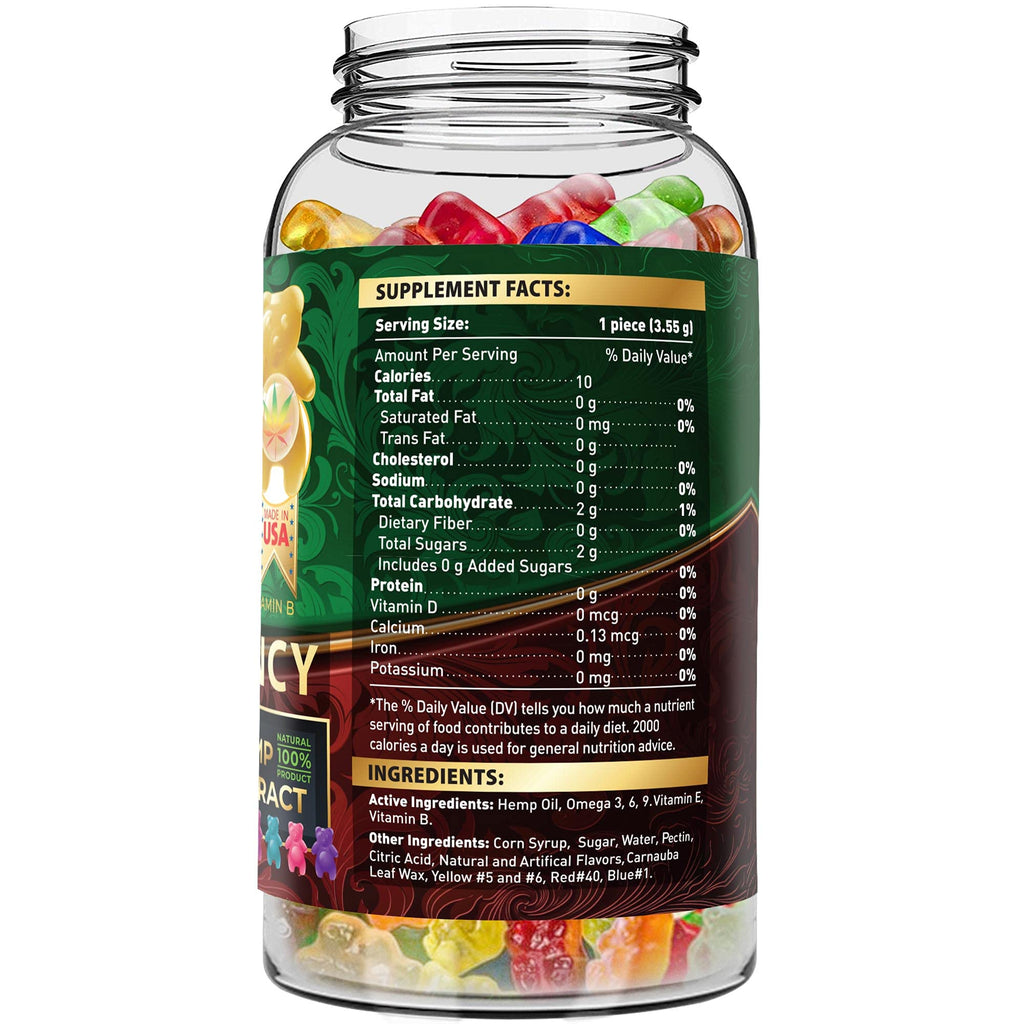 Hemp Gummies 1,500,000 MCG Gluten Free 60ct F77690