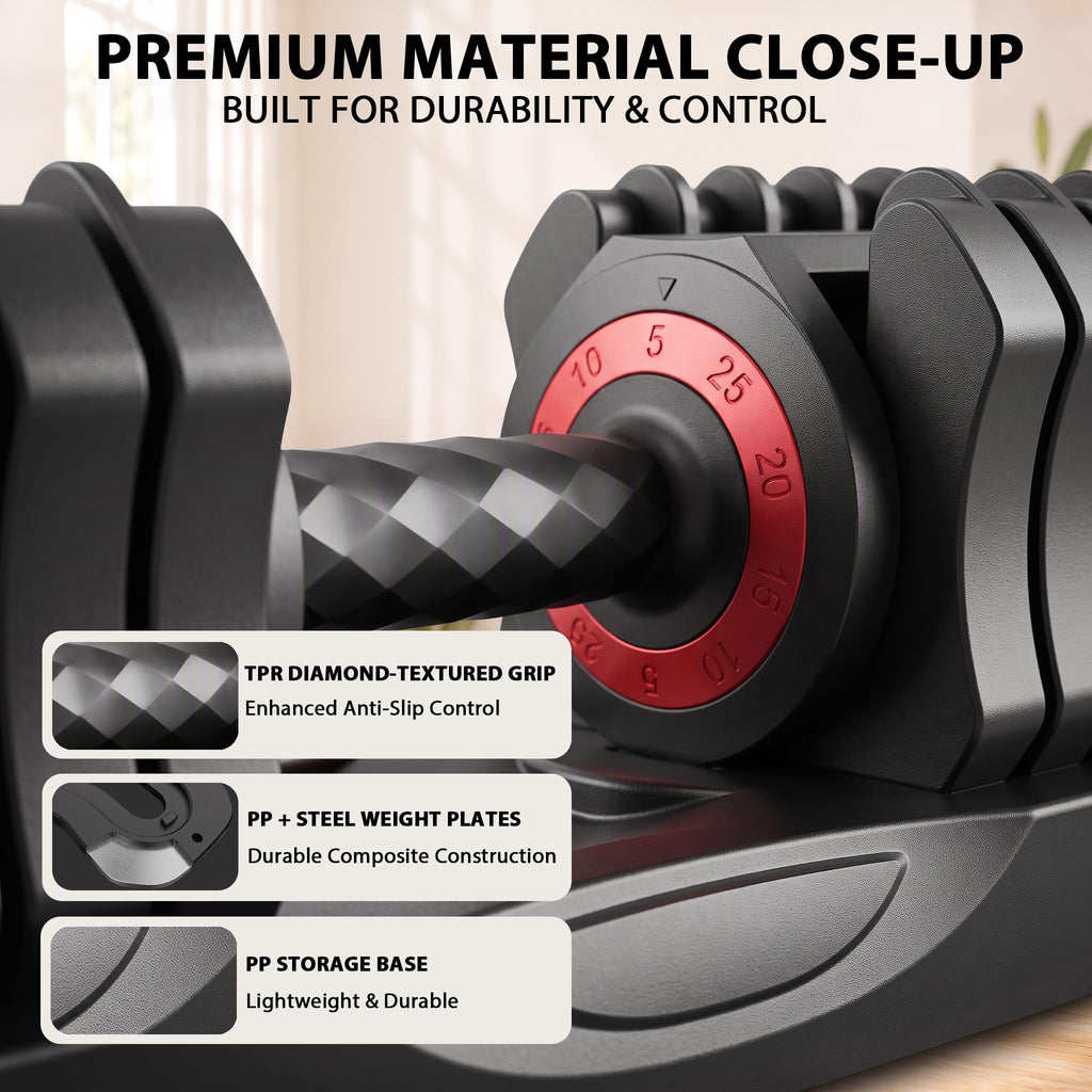 25 lb Adjustable Dumbbell Set W763493