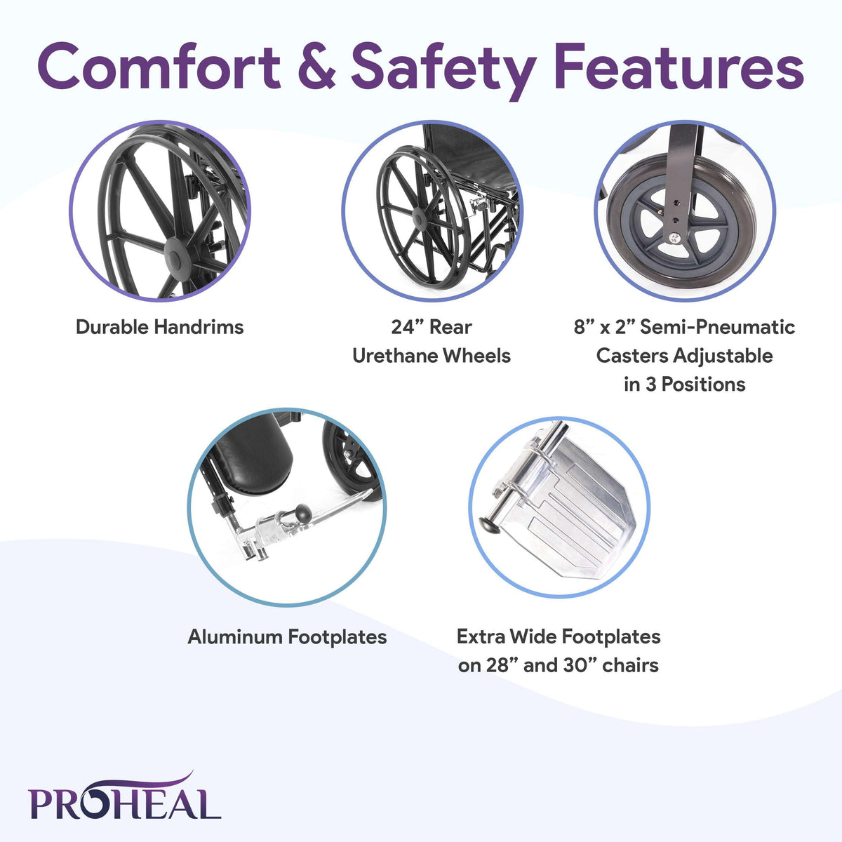 Heavy Duty Bariatric Wheelchair 500lb 26” Seat Width R2940
