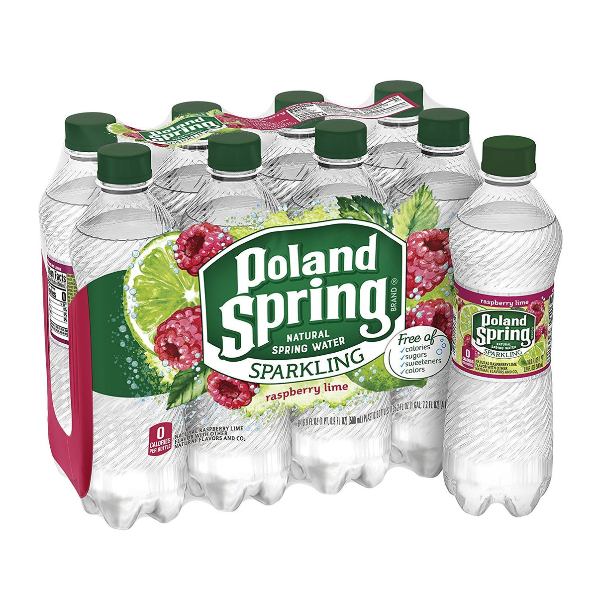 Sparkling Spring Water Raspberry Lime 16.9 Ounce Pack of 8 K426559