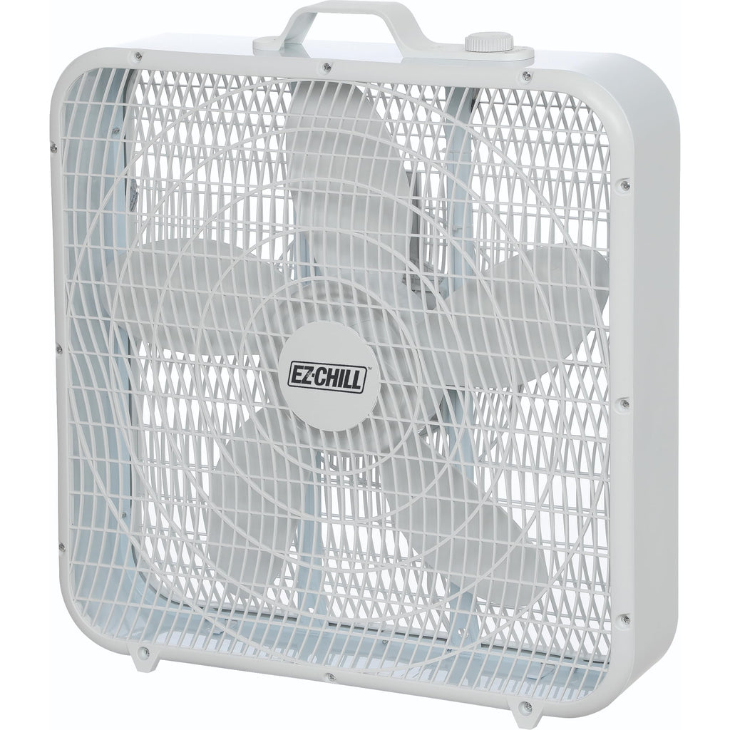 20-Inch Portable Box Fan with 3-Speed Control White N244
