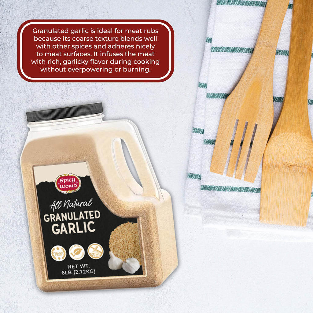 Granulated Garlic 6 LB Jar Gluten Free Non-GMO R527