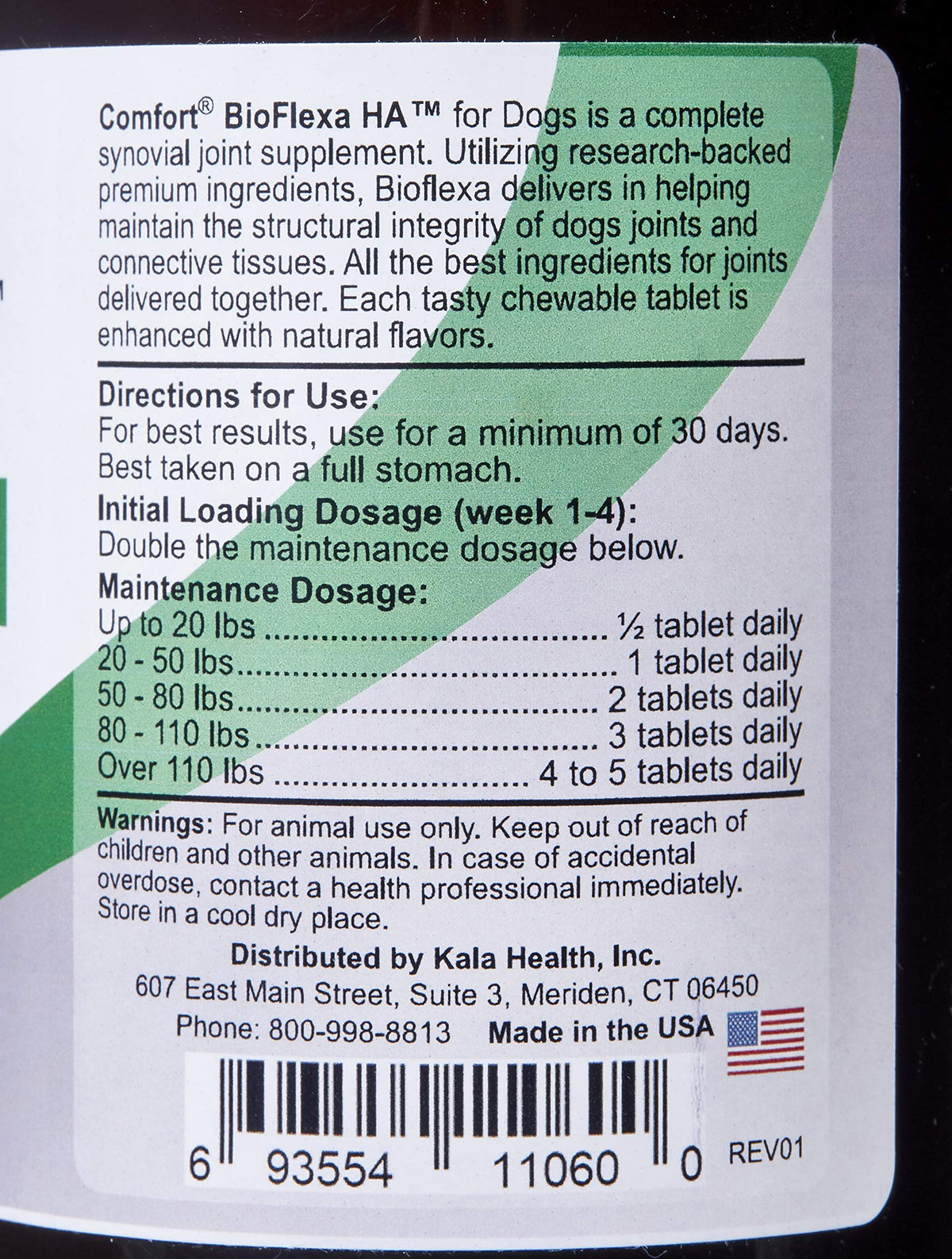 BioFlexa HA Hip and Joint Plus for Dogs, 60 Count O930571