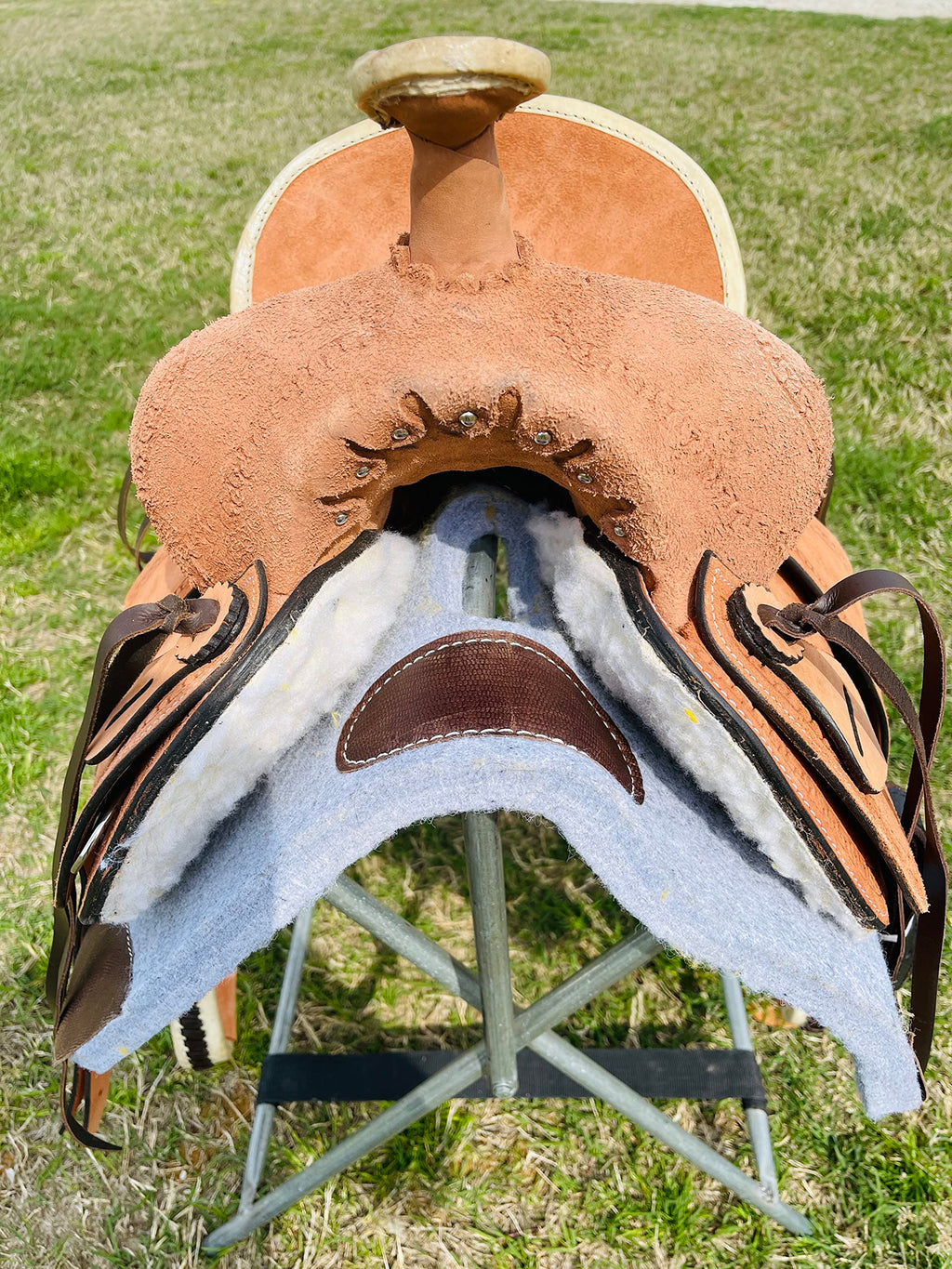 Genuine Leather Western Youth Saddle T974781