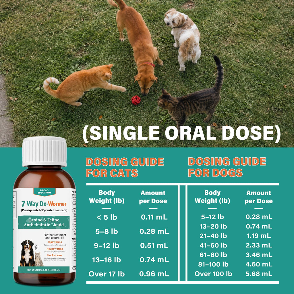 Dewormer for Dogs and Cats 3.38 fl oz L56452