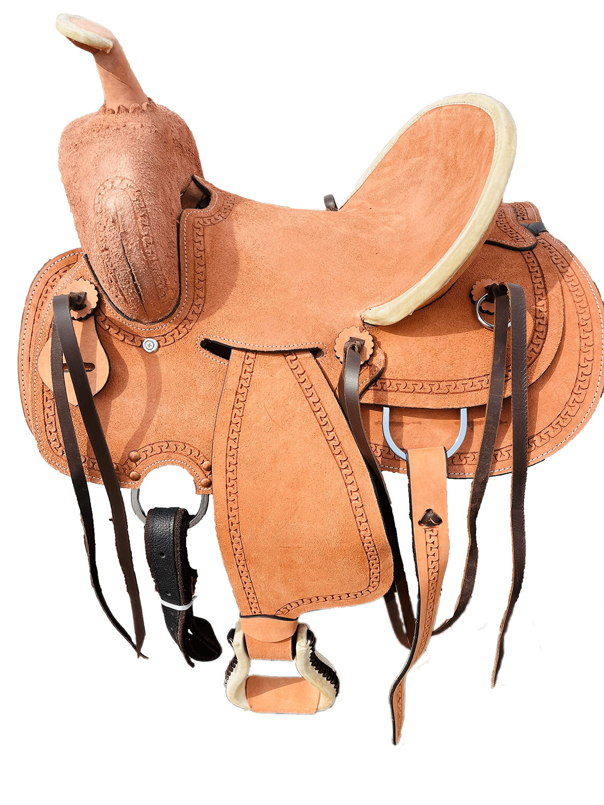 Genuine Leather Western Youth Saddle T974781