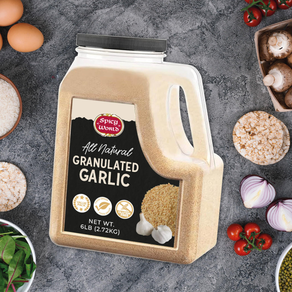 Granulated Garlic 6 LB Jar Gluten Free Non-GMO R527